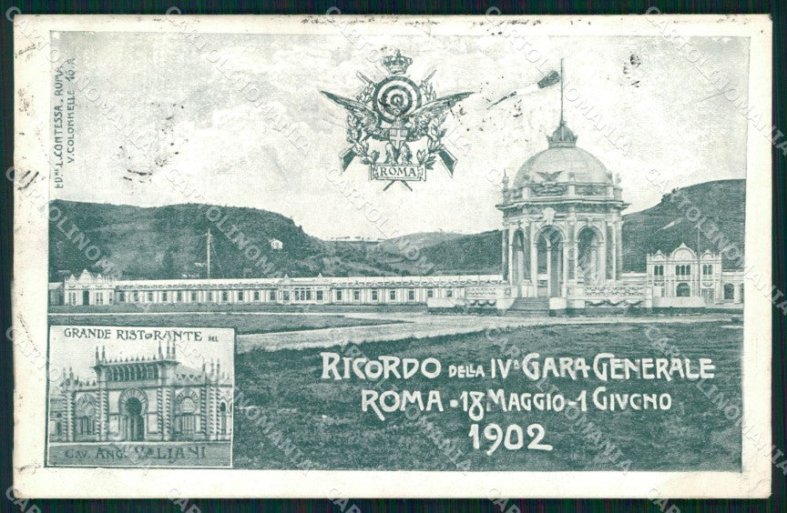 Roma Città Ricordo di IV Gara Generale Tiro a Segno cartolina MX2827 – fronte
