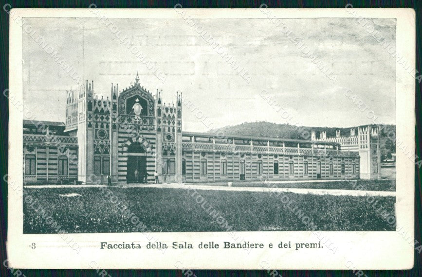 Roma Città Gara Generale Tiro a Segno Facciata Sala Bandiere cartolina MX2829 – fronte