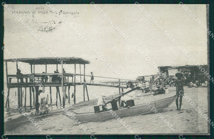 Pisa Città Marina di Spiaggia cartolina MX2849 – fronte
