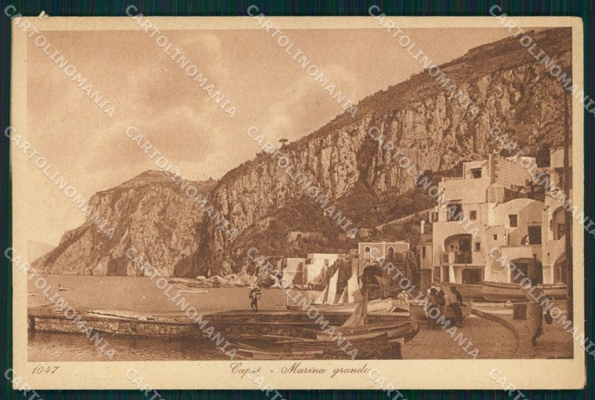 Napoli Capri Marina Grande Barche Lehnert Landrock cartolina MX2851 – fronte