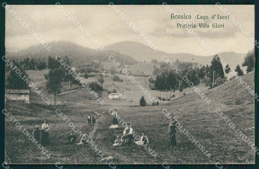 Bergamo Bossico Lago d'Iseo Prateria Villa Glori cartolina MX2855 – fronte