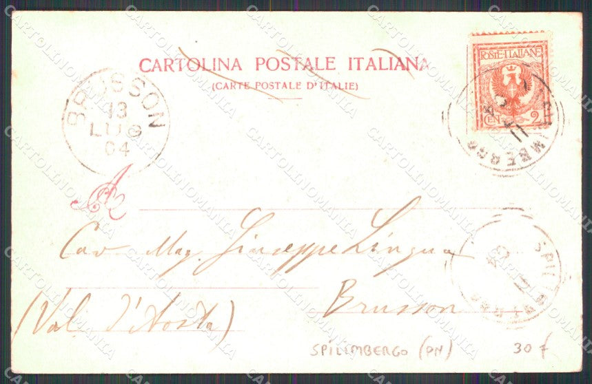 Pordenone Spilimbergo Saluti da Poligono Artiglieria cartolina MX2857 – retro
