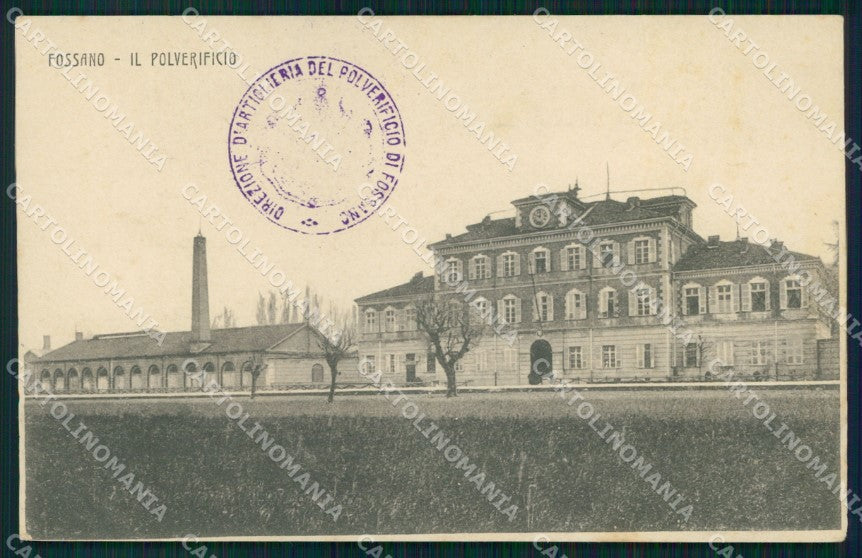 Cuneo Fossano Polverificio cartolina MX2867 – fronte