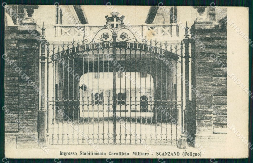 Perugia Foligno Scanzano Carnificio Militare Ingresso cartolina MX2878 – fronte