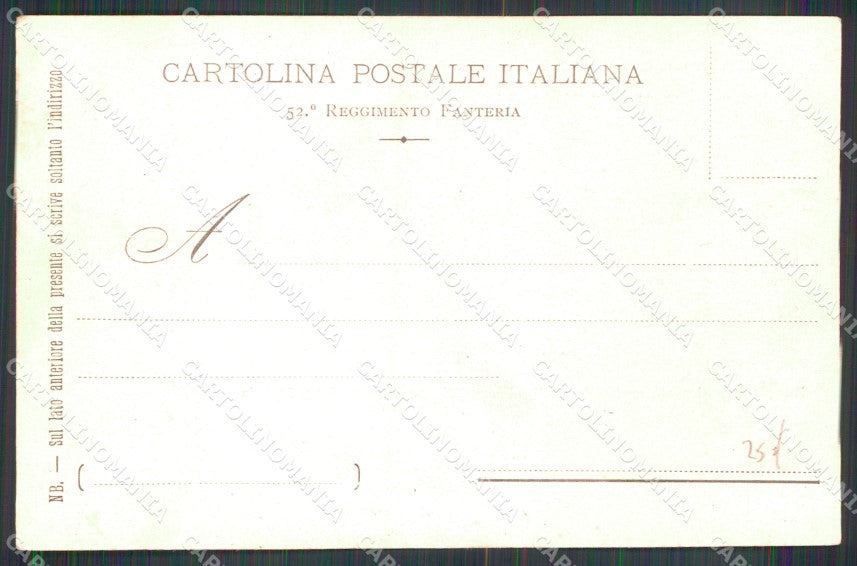 Reggio Calabria Città Campo Militare 52° Regg. Fanteria Semina cartolina MX2880 – retro