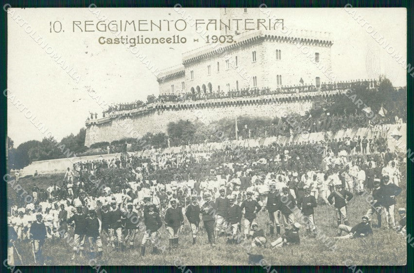 Livorno Rosignano Castiglioncello Militari Fanteria Foto cartolina MX2890 – fronte