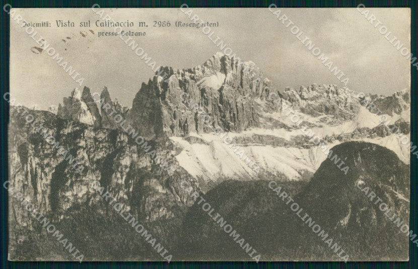 Bolzano Città Vista sul Catinaccio Rosengarten Franzl 301 5 cartolina MX2928 – fronte