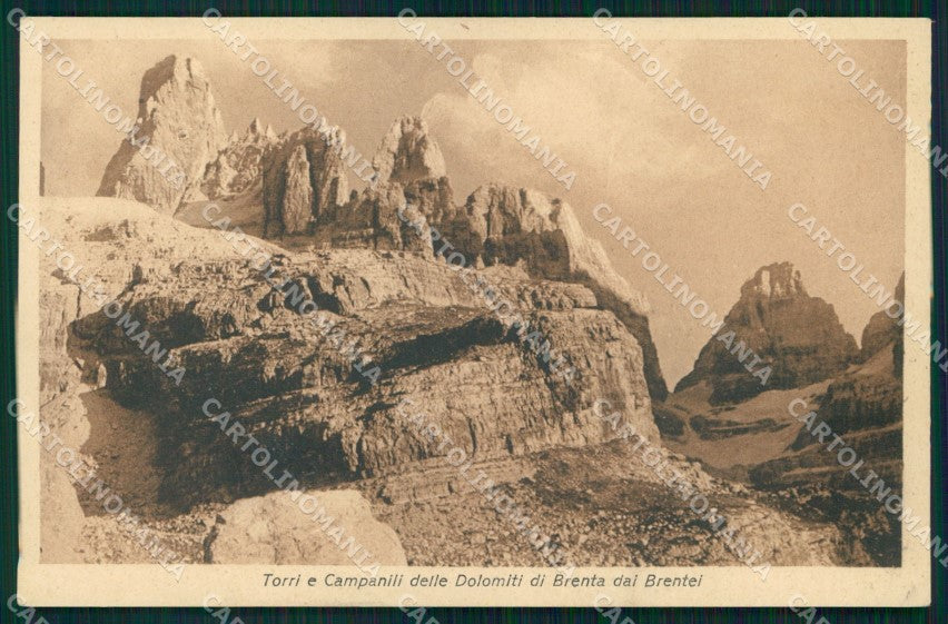 Trento Molveno Rifugio Brentei Torri Campanili Dolomiti Brenta cartolina MX2943 – fronte