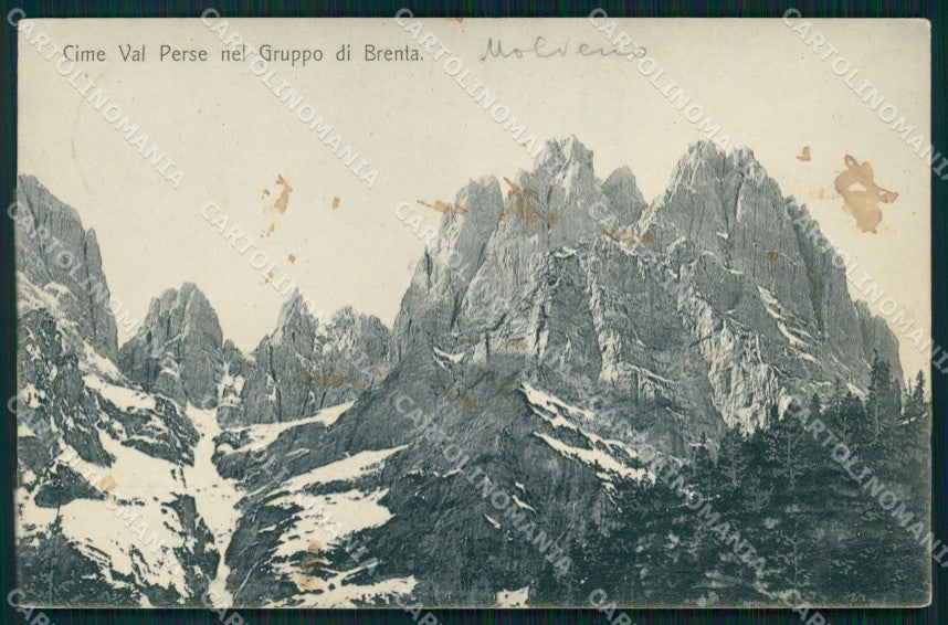 Trento Molveno Gruppo Brenta Cime Val Perse MACCHIE cartolina MX2946 – fronte