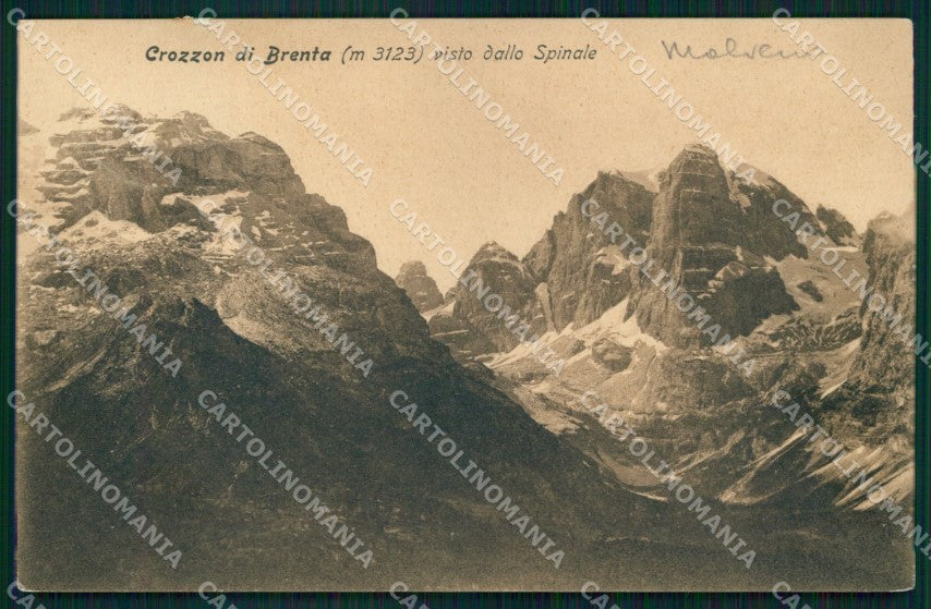 Trento Molveno Crozzon di Brenta cartolina MX2954 – fronte
