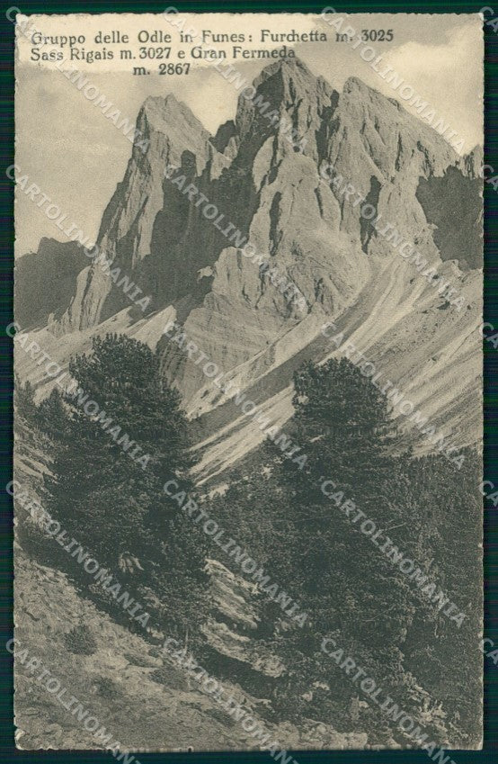 Bolzano Funes Gruppo Odle Gran Fermeda Franzl 319 7 cartolina MX2960 – fronte