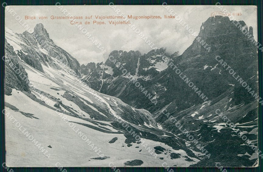 Trento Pozza di Fassa Rifugio Passo Principe Rifugio Vaiolet cartolina MX2965 – fronte