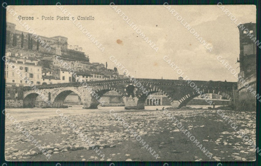 Verona Città Ponte Pietra Castello Alterocca 1131 cartolina MX2971 – fronte