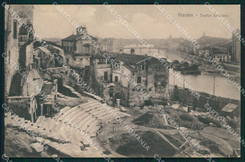 Verona Città Teatro Romano Brunner 3640 cartolina MX2985 – fronte