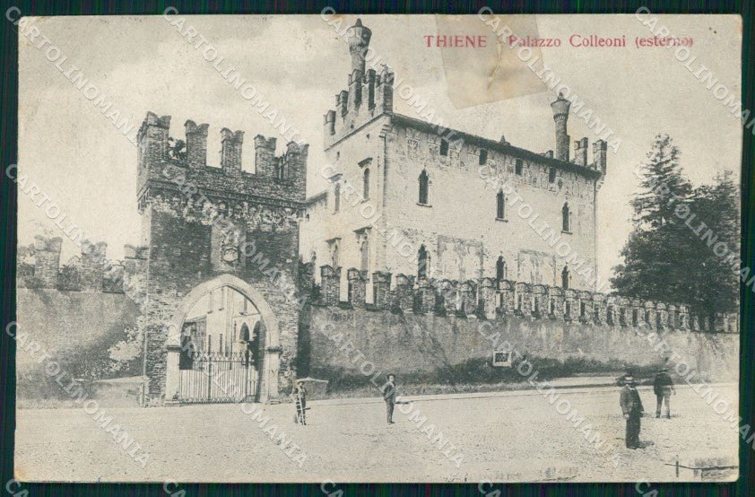 Vicenza Thiene Palazzo Colleoni Esterno RIPARATA SCOLLATA cartolina MX2997 – fronte