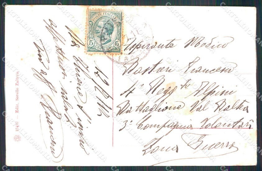 Vicenza Thiene Palazzo Colleoni Esterno RIPARATA SCOLLATA cartolina MX2997 – retro