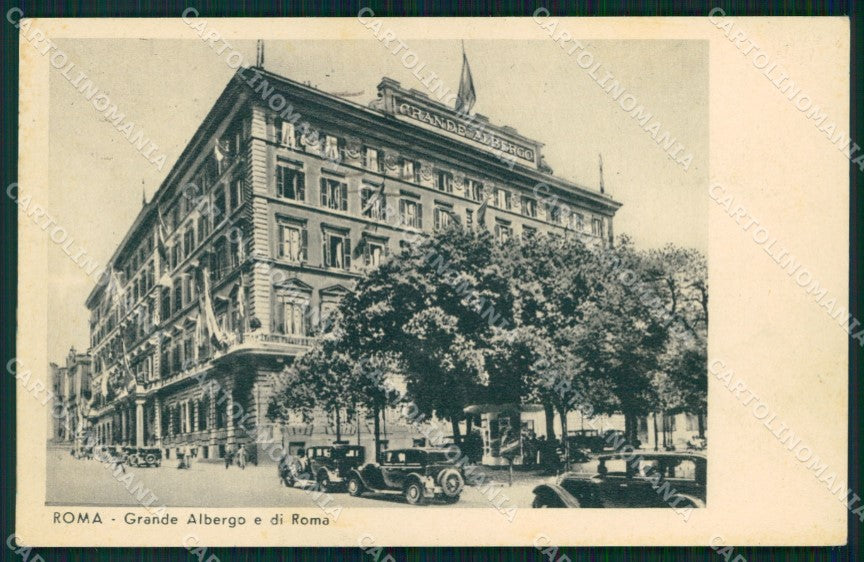 Roma Città Grande Albergo cartolina MX3004 – fronte