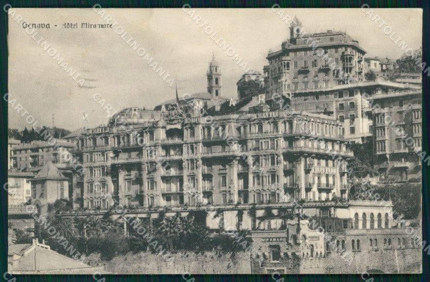 Genova Città Hotel Miramare Brunner 30 395 cartolina MX3005 – fronte