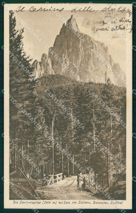 Bolzano Castelrotto Sentiero Dolomiti cartolina MX3009 – fronte