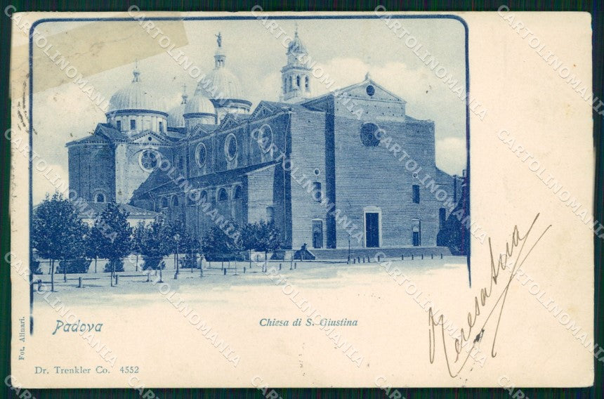 Padova Città Chiesa Santa Giustina Trenkler 4552 RIPARATA cartolina MX3013 – fronte