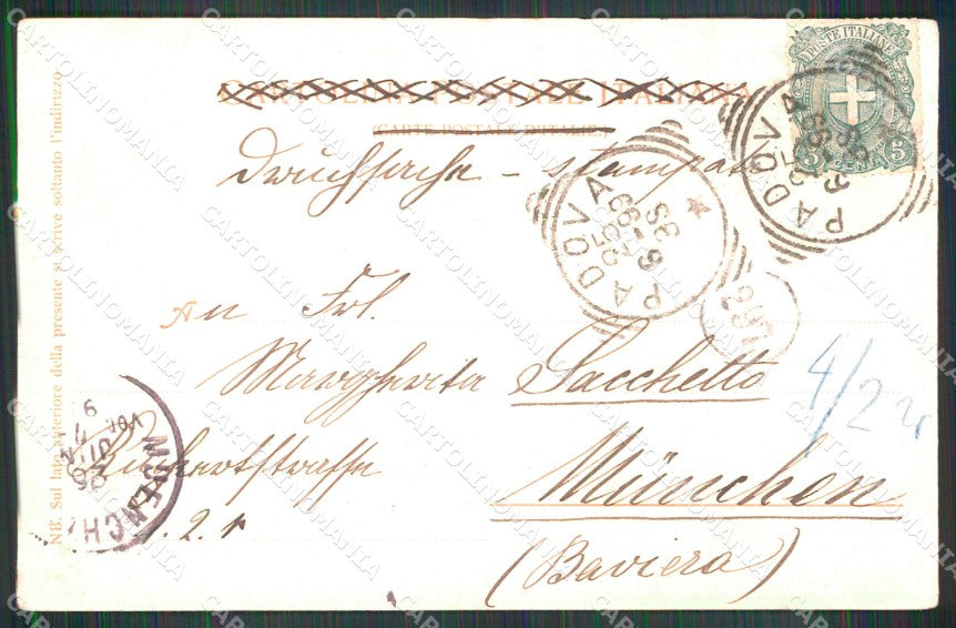 Padova Città Chiesa Santa Giustina Trenkler 4552 RIPARATA cartolina MX3013 – retro