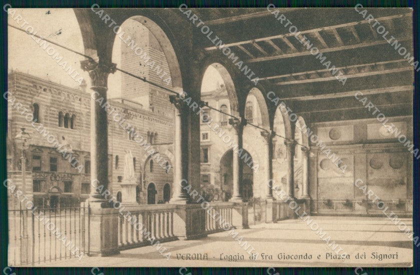 Verona Città Loggia Fra Giocondo Piazza dei Signori cartolina MX3022 – fronte