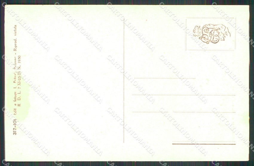 Bolzano Caldaro sulla Strada del Vino Passo Mendola Franzl 317 cartolina MX3024 – retro