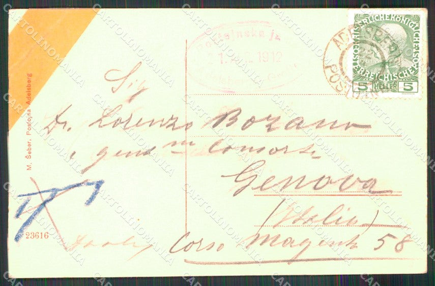 Slovenia Carso Interno Postumia Grotte RIPARATA cartolina MX3034 – retro