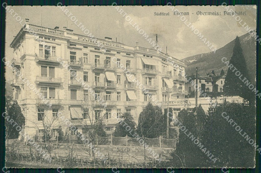 Bolzano Merano Park Hotel Franzl 310 16 RIPARATA cartolina MX3042 – fronte