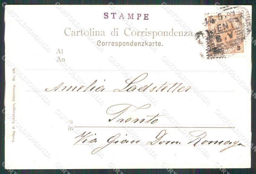Trento Città Veduta Generale cartolina MX3045 – retro