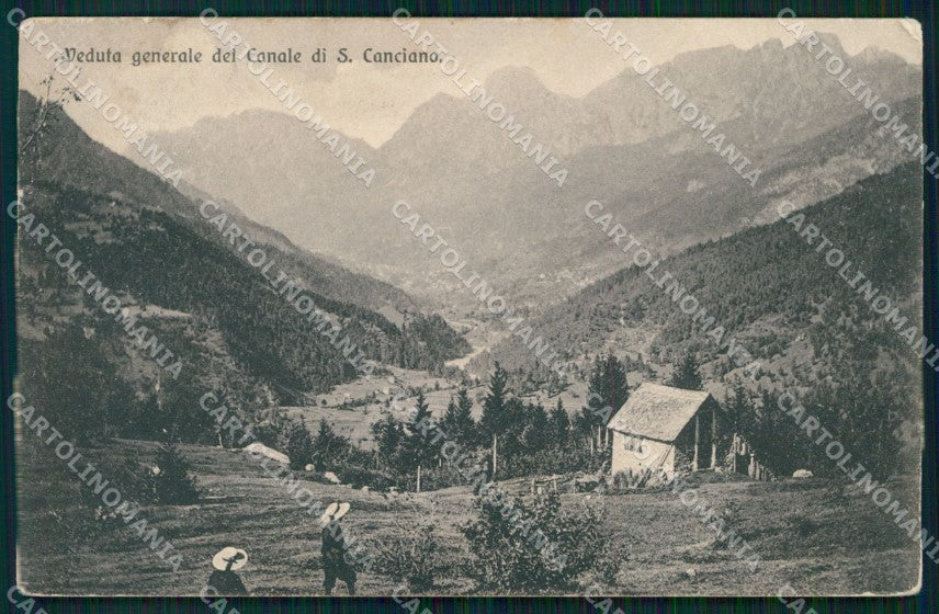 Gorizia San Canzian d'Isonzo Veduta Canale Brunner 428 PIEGHINE cartolina MX3055 – fronte