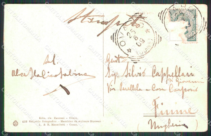 Gorizia San Canzian d'Isonzo Veduta Canale Brunner 428 PIEGHINE cartolina MX3055 – retro