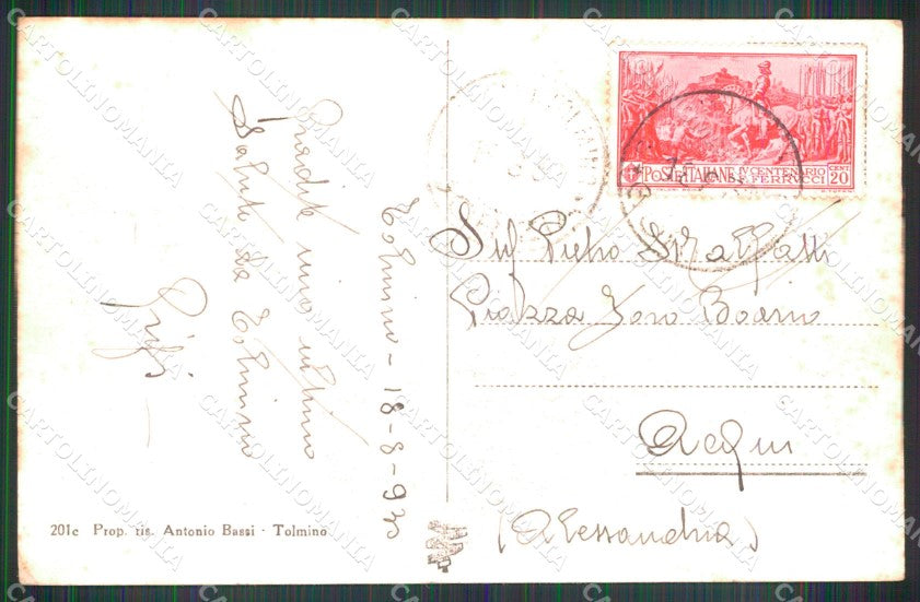 Slovenia Tolmino Via Regina Elena cartolina MX3056 – retro