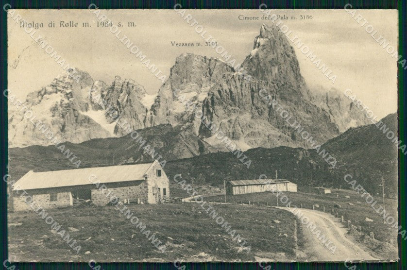 Trento San Martino di Castrozza Malga Rolle Cimone della Pala cartolina MX3062 – fronte