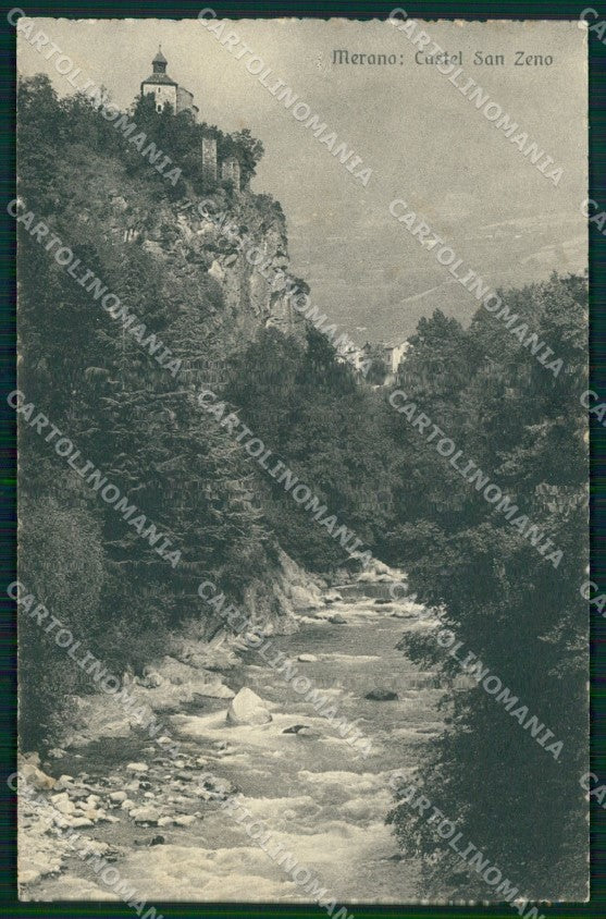 Bolzano Merano Castel San Zeno Torrente Franzl 310 217 cartolina MX3070 – fronte