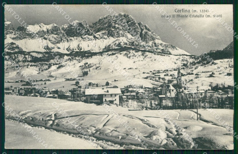 Belluno Cortina d'Ampezzo Monte Cristallo Brunner 1 039 cartolina MX3071 – fronte