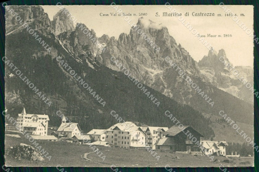 Trento San Martino di Castrozza Cima Val di Roda Sass Maor cartolina MX3073 – fronte