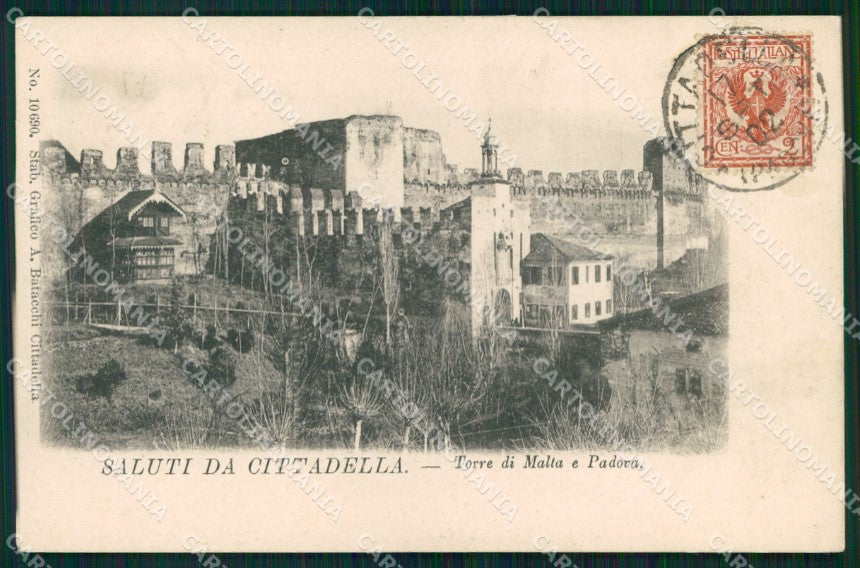 Padova Cittadella Saluti da Torre Malta Padova cartolina MX3077 – fronte