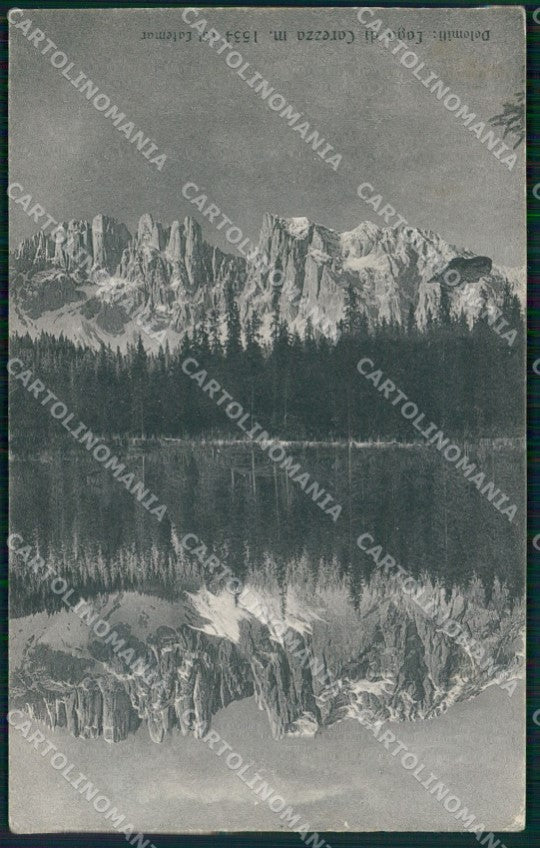 Bolzano Carezza Lago col Latemar Dolomiti Franzl 307 58 cartolina MX3087 – fronte