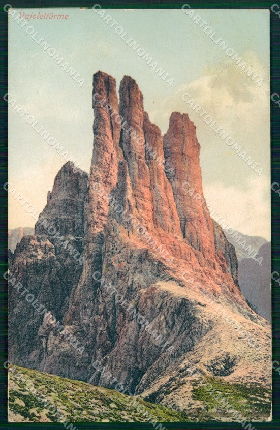 Trento Pozza di Fassa Cima Vaiolet cartolina MX3093 – fronte