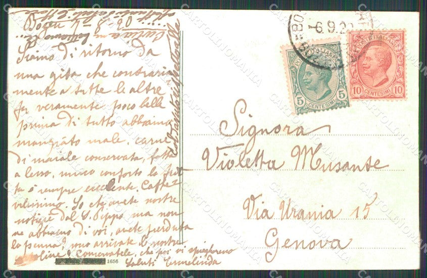 Trento Pozza di Fassa Cima Vaiolet cartolina MX3093 – retro