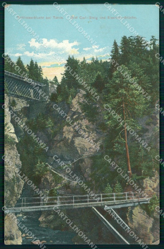 Udine Tarvisio Ponte sul Torrente PIEGHINA cartolina MX3096 – fronte