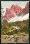 Bolzano Cisles Gruppo Dolomiti Sas Rigais cartolina MX3107 – fronte
