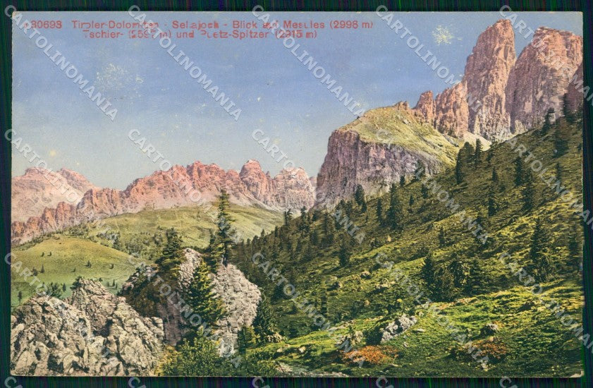 Bolzano Selva di Val Gardena Gruppo Sella cartolina MX3114 – fronte
