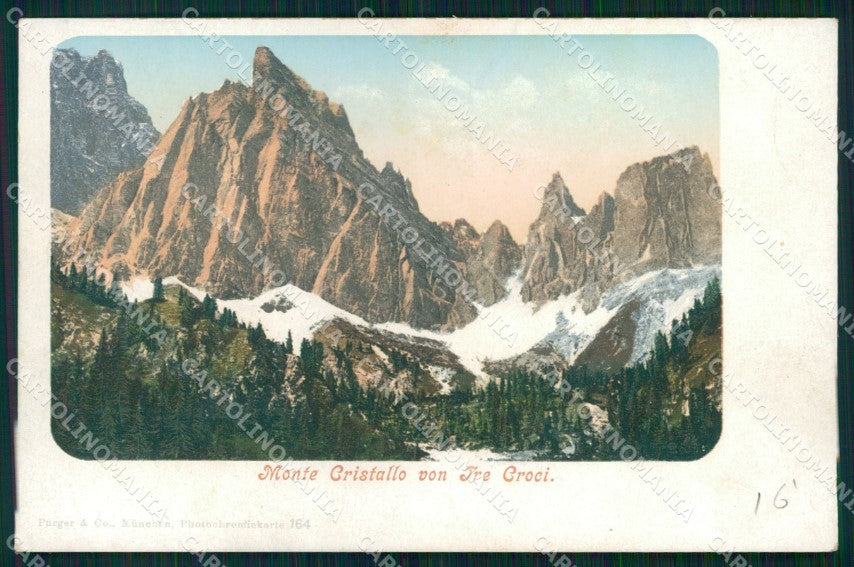 Belluno Cadore Monte Cristallo Tre Croci cartolina MX3121 – fronte