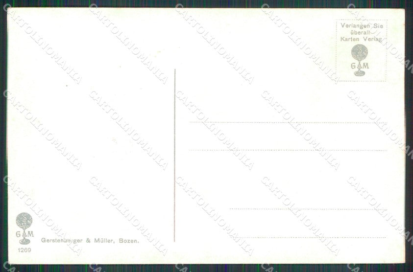 Bolzano Stelvio Gruppo Ortler Sentiero cartolina MX3129 – retro