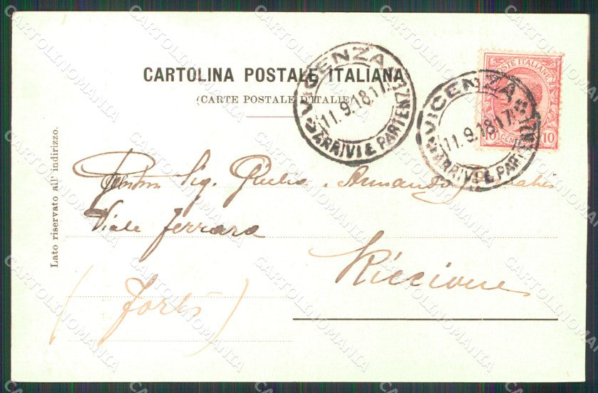 Vicenza Città Palazzo Biblioteca Seminario cartolina MX3142 – retro