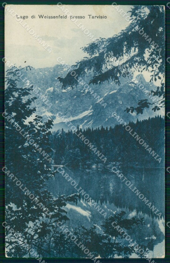 Udine Tarvisio Lago di Weissenfeld cartolina MX3143 – fronte