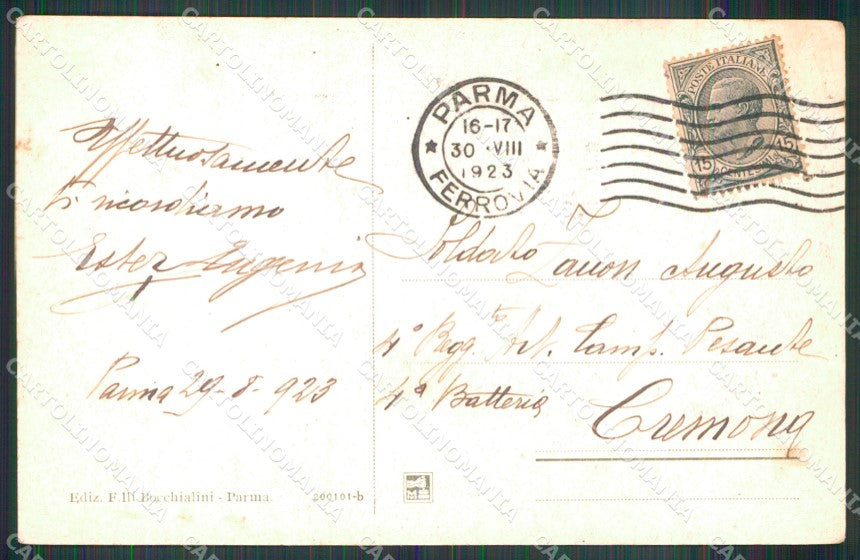 Parma Città Battistero cartolina MX3145 – retro