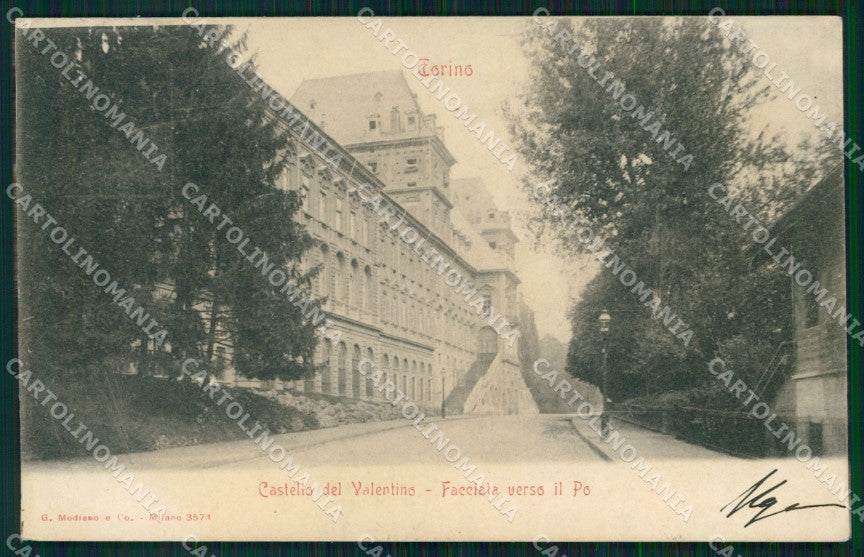 Torino Città Castello del Valentino Modiano 3571 cartolina MX3154 – fronte